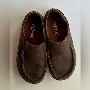 Hawaiian Leather OluKai Loafers | Toddler Size 11 | Moloa Brown